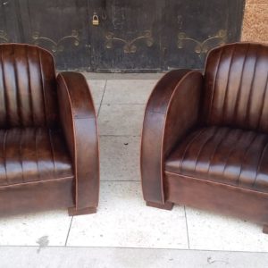 Club leather chairs