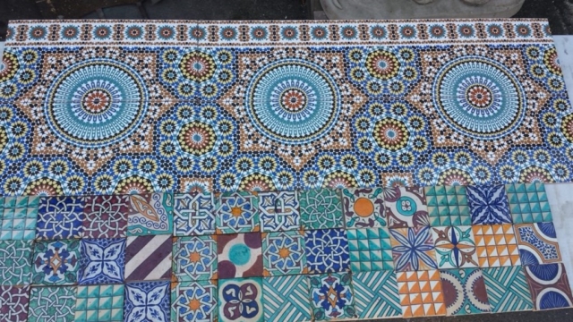 Moroccan tiles, floor tiles, wall tiles, Marrakech tiles, Moroccan