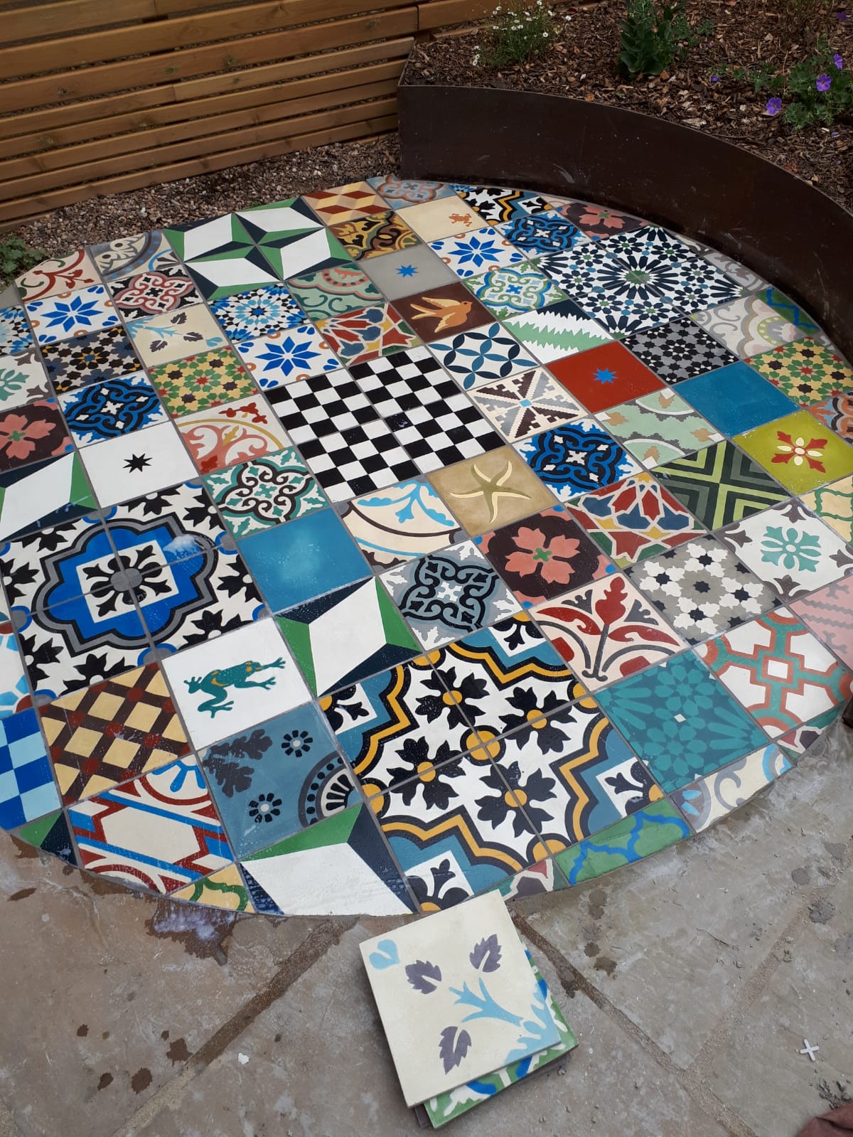 Moroccan Garden Tiles - Moroccan Encaustic Tiles