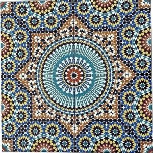 Moroccan large glazed tiles