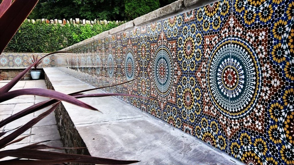 Moroccan Garden Tiles, Blue Moroccan Floor Tiles Uk