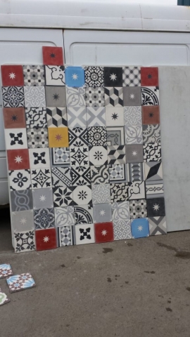 Patchwork from The Moroccan encaustic tile Co Bristol UK